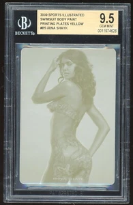IRINA SHAYK 2009 SPORT ILLUSTRIERT SI BADEANZUG #B5 DRUCKPLATTE 1/1 BGS 9,5 - Bild 1 von 2