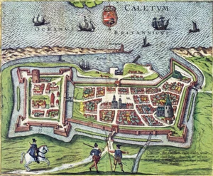 Reproduction plan ancien - Calais vers 1598 - Photo 1/1