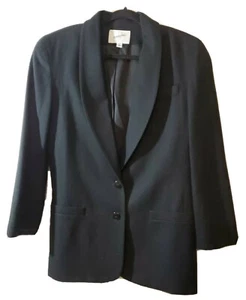 Jacqueline Ferrar 100% WOOL black WOMEN'S Size 10 winter coat jacket/blazer - Picture 1 of 5