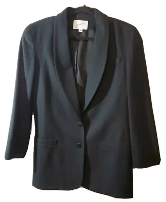 Jacqueline Ferrar 100% WOOL black WOMEN'S Size 10 winter coat jacket/blazer - Image 1 of 4