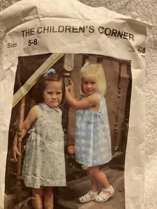 Children's Corner "Frannie " Cut. Sewing Pattern, Girls' Dress, Size 5-8 - Picture 1 of 3