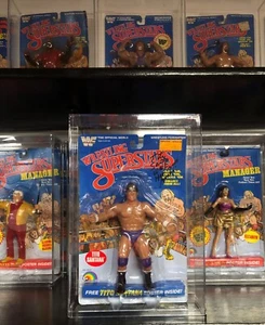 Tito Santana WWF Autographed LJN Wrestling Superstars Figure w/ Inscriptions NIB - Picture 1 of 11