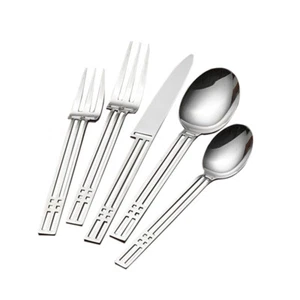 Sasaki Windows 18/8 Stainless Steel 5pc. Place Setting (Service for One) - Picture 1 of 5