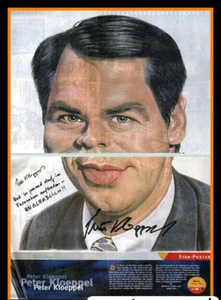 Autógrafo TV | Peter KLOEPPEL | Años 2000 (Caricatura XL) - Imagen 1 de 1