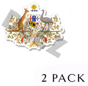 Pegatinas de vinilo escudo de armas Australia - bandera emblema escudo interior exterior - Imagen 1 de 2
