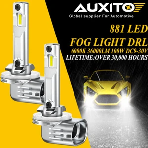 AUXITO 881 100W 36000LM White 6000K LED Fog Light Running Bulbs Super Bright - Picture 1 of 12