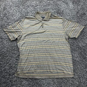 Jhane Barnes Polo Shirt Mens XL Colorful Geometric Striped Casual Wear - Picture 1 of 9