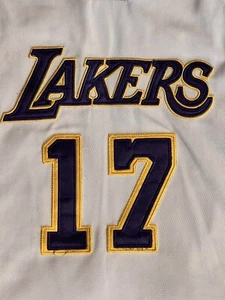 Los Angeles Lakers ANDREW BYNUM adidas white size 50 stitched 🏀 - Picture 1 of 8