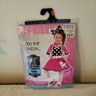 New In Packaging Rockin' 50s Doo Wop Darling Costume Toddler/Child Size 3-4