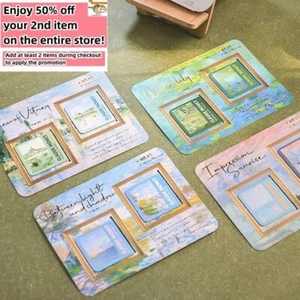 Set of 2 - Magnet Bookmarks Famous Paintings Reading Readers Gift For Book Lover - Foto 1 di 16