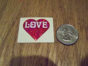 VINTAGE LOVE STICKER - Picture 1 of 1