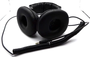 Over The Ear Wired Head Phones Coiled, With Mono or Stereo switch, Brand CA - Picture 1 of 4