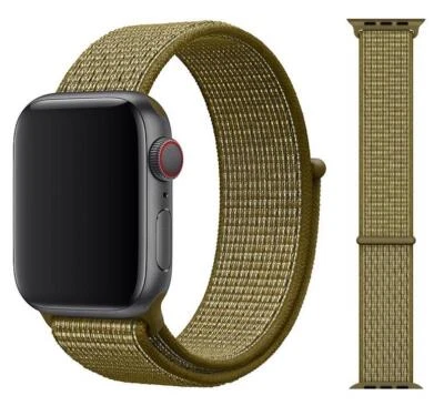 Genuine Apple Nike Nylon Sport Loop Watch Band - Olive Flak - 38mm/40mm/41mm - Image 1 of 4
