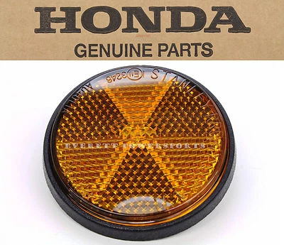 Genuine Honda Amber Reflector Black Base Safety 6X1.0MM Thread  (See Notes)#K54 - Image 1 of 4