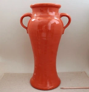 Huge Bauer 17" Rebekah Vase Rust Orange Matt Carlton 1930s Vintage Pottery Floor - Picture 1 of 24
