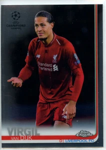 Juego base Topps 2018-19 cromado UEFA Champions League #24 Virgil van Dijk - Imagen 1 de 2