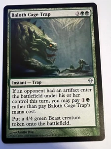 MTG Magic The Gathering Zendikar Baloth Cage Trap Uncommon LP - Picture 1 of 2