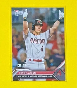 2023 MLB Topps Now Dominic Canzone CALL-UP Arizona Diamondbacks #585 SP 🔥 - Picture 1 of 2