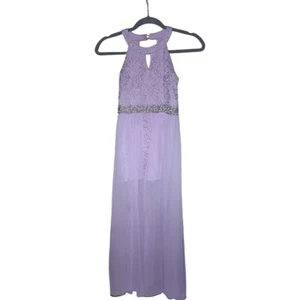 Speechless Kids Size 10 Purple Sleeveless w/ Shorts Dress Girls - Picture 1 of 7
