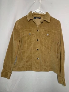 Women's Rafaella Size 6 - Brown Corduroy Lightweight Botton Up Jacket - Picture 1 of 4