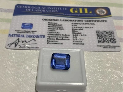 8,97 cts. LOTE DE COLECCIÓN DE PIEDRAS PRECIOSAS DE TANZANITA NATURAL Z 15 Foto 1 de 4