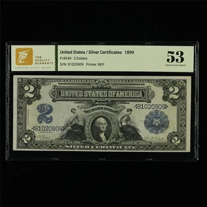 1899 United States / Silver Certificates 2 Dollars Fr#249 - Picture 1 of 4