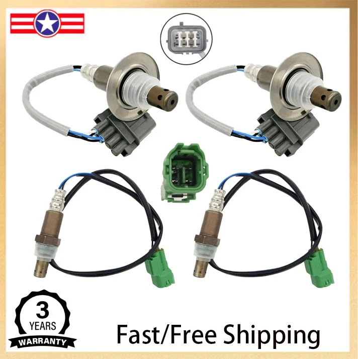 4 sensores de oxígeno O2 aguas arriba + aguas abajo para Suzuki Grand Vitara 2007 2008 2,7 L Foto 1 de 4