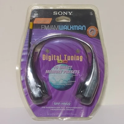 Sony SRF-HM22 FM/AM Walkman Portable Radio Headphones NOS - Image 1 of 4