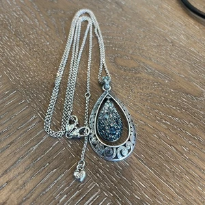 Brighton Crystal Voyage Convertible Teardrop Necklace Retailed $88. **RETIRED** - Picture 1 of 8