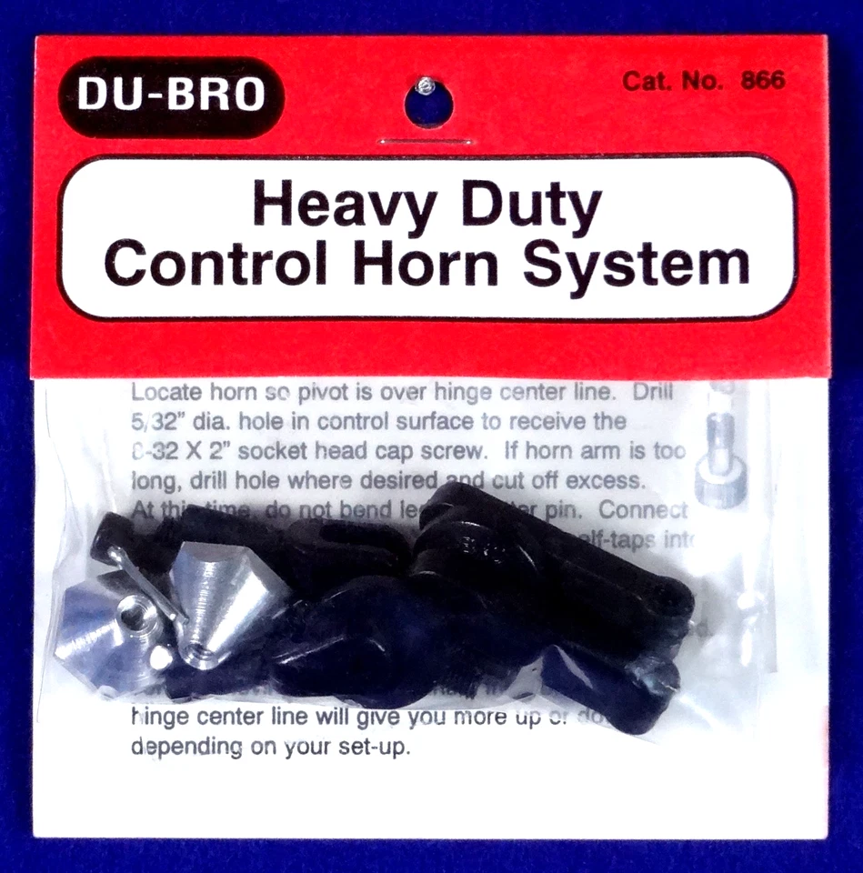 DU-BRO HEAVY DUTY CONTROL HORN SYSTEM ( PACKAGE OF 2 )( CAT. # 866 ) - Image 1 of 1