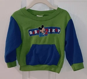 Vintage Rare Disany Babies 24 Months Front Pocket Baby Mickey Sweatshirt - Picture 1 of 4