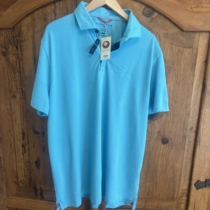Stone Rose Men's Hi Tech Dress wear  Polo Shirt. Aqua Color. Size XL - Picture 1 of 4