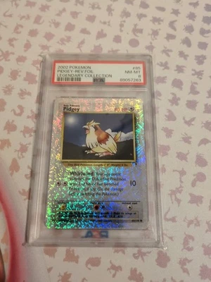 2002 POKEMON LEGENDARY COLLECTION #85 PIDGEY-REVERSE FOIL PSA 8 - Image 1 of 4