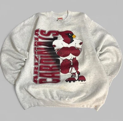 De colección Nuez moscada 1994 Arizona Cardinals Deportes Cuello redondo con estampado delantero y trasero Foto 1 de 4