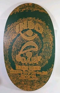Indo Board Balance Trainer *BOARD ONLY* No Roller Wood with Grip Jamaica Coating - Picture 1 of 8