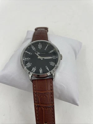 MARC ANTHONY MENS WATCH (FMDMA528) Leather/45mm Case/ Excellent W/Battery - Image 1 of 4