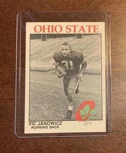 1988 Kroger & WBNS 10 TV Vic Janowicz Ohio State Buckeyes - Picture 1 of 2