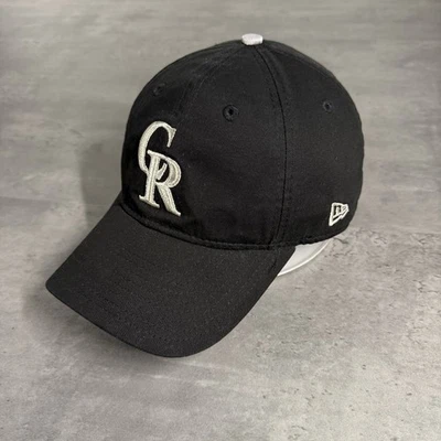 Colorado Rockies Hat New Era Cap Black White 49Forty XXL 2XL Cotton Alternate - Image 1 of 4