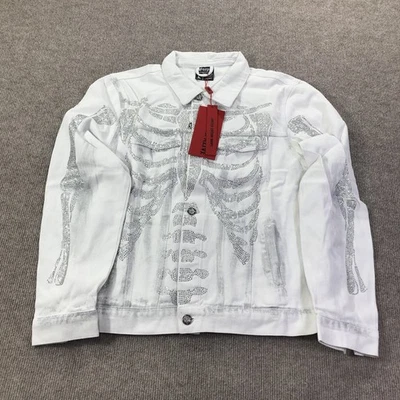 Guapi Jacket Mens Large Crystal Skeleton Limited Edition Aaron Wilhelm 63/100 - Image 1 of 4