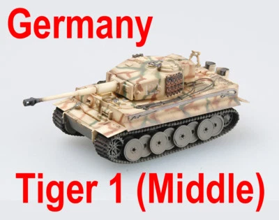 Easy Model 1/72 Germany Tiger 1 (Middle) sPzAbt.509,Russia 1943 Tank Model#36215 - Image 1 of 4