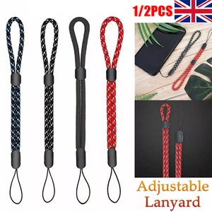1/2x Adjustable Hand Wrist Lanyard Strap String For Mobile Phone, Keys, Keychain - Zdjęcie 1 z 19