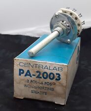Interrupteur rotatif stéatite non court-circuit Centralab PA-2003 2 pôles 6 positions
