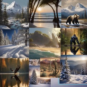 Lot Of 10 Digital Images Picture Photos Wallpaper Background Desktop Computer AI - Picture 1 of 11