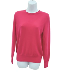 JERSEY CUELLO REDONDO CACHEMIR PURO MAGENTA ROSA AUTÓGRAFO M&S - Imagen 1 de 7