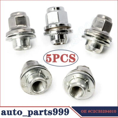 5 tuercas nuevas para Jaguar XJ XF XJR XKR S-Type F-Type 2014-2023 C2C35294010 Foto 1 de 4