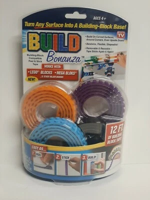 *As Seen on TV* Lego Build Bonanza, Peel/Stick/Build, 12ft. of Lego Surface Tape - Image 1 of 4