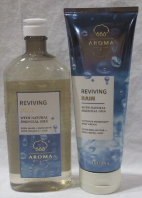 Bath & Body Works Aromatherapy Wash Set 2 REVIVING RAIN Lime Sparkling Neroli - Image 1 of 3