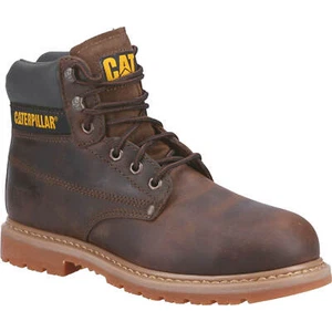Caterpillar Powerplant GYW Safety Boot Brown Size 13 - Picture 1 of 12