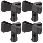  4 Pcs Microphone Clip Abs Wireless Holder Universal Stand Holders