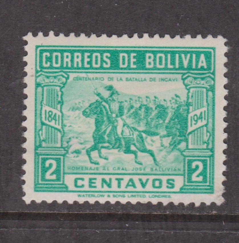 Bolivia 1943 Batalla de Ingavi 2c Como Nuevo Colgado SG 403 EN MUY BUENA CONDICIÓN Foto 1 de 1
